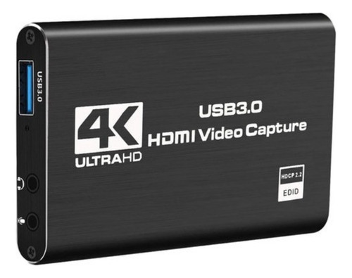 Capturadora De Video Audio Mic Usb 3.0 A Hdmi, 4k Ultra Hd 