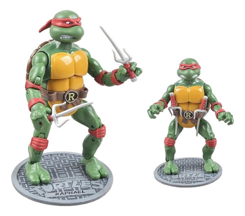 Figura de acción Ninja Turtles, juguetes Playmate de los 80