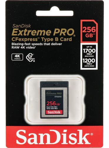 Cartão Memória Sandisk Cfexpress 256gb Extreme Pro Type B