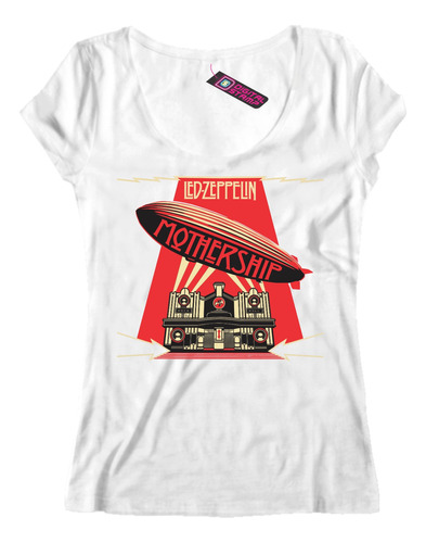 Remera Mujer Led Zeppelin Mothership Rp248 Dtg Premium