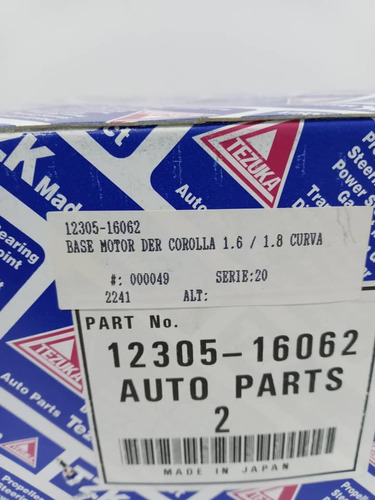 Base De Motor Derecha Corolla Baby Camry Sincronico Favorito