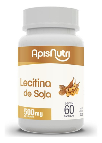 Lecitina De Soja 500mg (60 Caps) - Padrão: Único Natural
