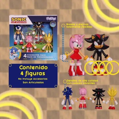 Flexfigs Sonic The Hedgehog – Figura Articulada Flexible De Colección (1 Pack) Para Niños Y Adultos Flexfigs Sonic The Hedgehog – Figura Articulada Flexible De Colección (1 Pack) Para Niños Y Adultos