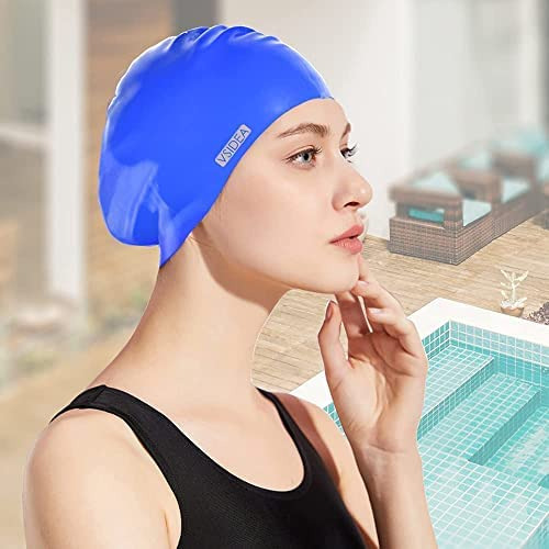 2 Gorros De Natación Extragrandes De Silicona, Gorro De Nata