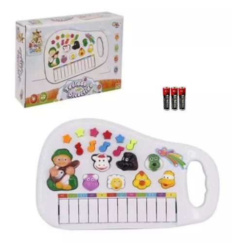 Piano infantil pianinho teclado musical bebe criança brinquedo som