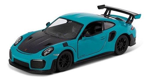 Miniatura Porsche 911 Gt2 Rs (991) Kinsmart 1/36 Azul