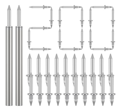 Clavos Hardware Nails, 200 Unidades, Con Hilo De Doble Zócal