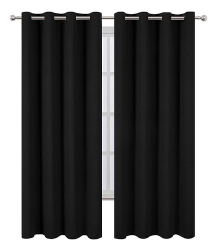  Tómalo CL10071 de 160cm x 87cm lisa color negro - pack por 2