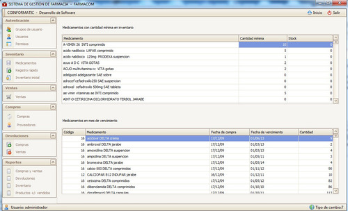 Imagen 3 de 8 de Sistema Para Inventario De Farmacia