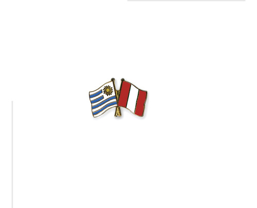 Pin Metálico Bandera Estados Unidos Uruguay Amistad Curso