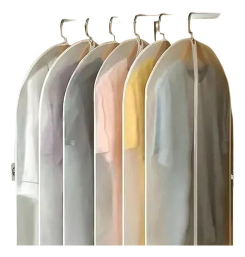 5 Bolsas Transparentes Cubre Trajes Colgar Closet Ropa Organ