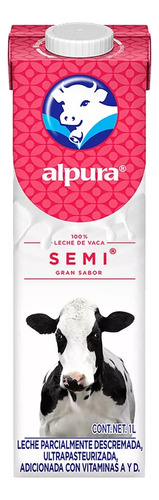 Alpura clasica semi leche 1L