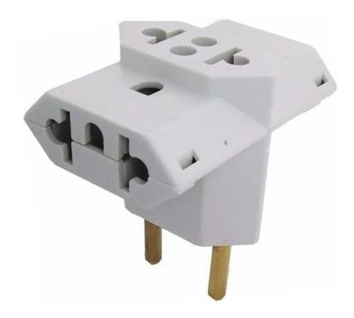 Imagem 3 de 5 de Kit 16 Benjamim T Adaptador Tomada Padrão Novo Ou Antigo