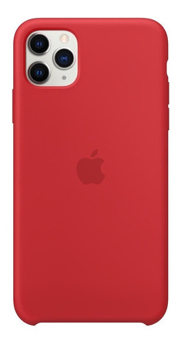 Carcasa Funda De Silicona Para iPhone 11 Pro Rojo 