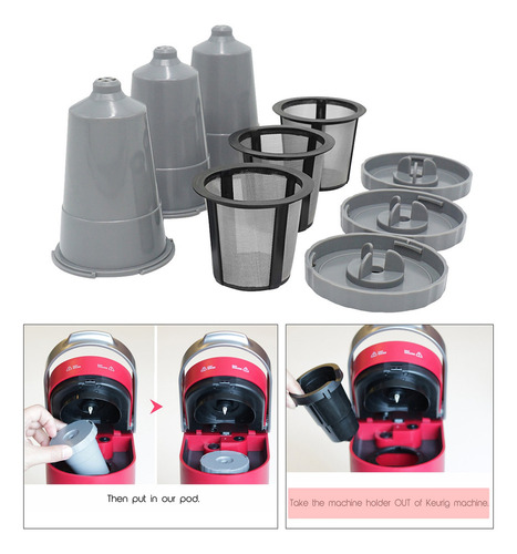 3 Filtros De Café Reutilizables Cápsula K Cup | Café Recarga