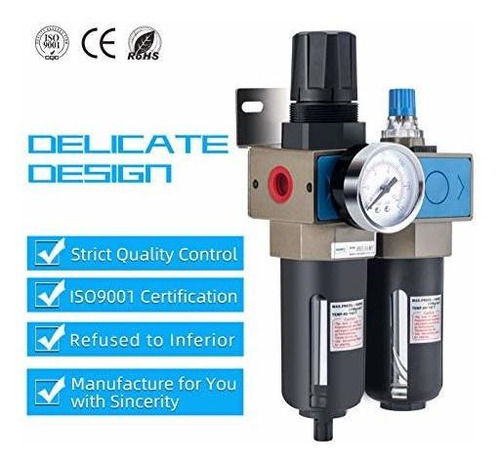 1 2 Npt Filtro Aire Comprimido Regulador Lubricador Frl