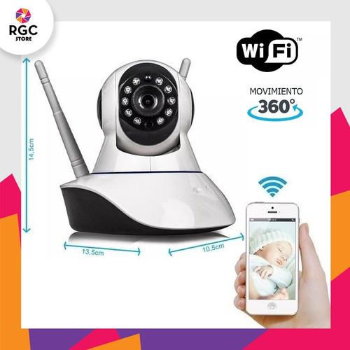Pack X2 Camara Inalambrica Motorizada Sensor Movimiento 360