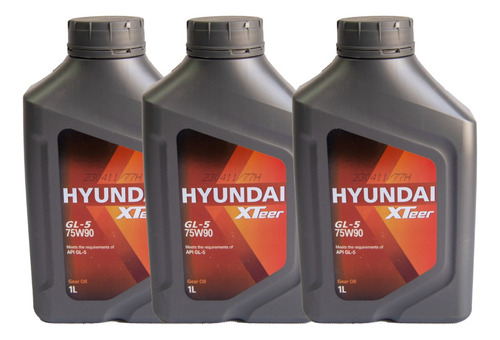 Aceite De Transmision 75w90 Gl-4 Marca Hyundai 3lts