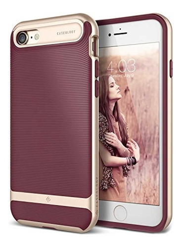 . Funda Caseology Wavelength Burgundy Para iPhone se iPhone