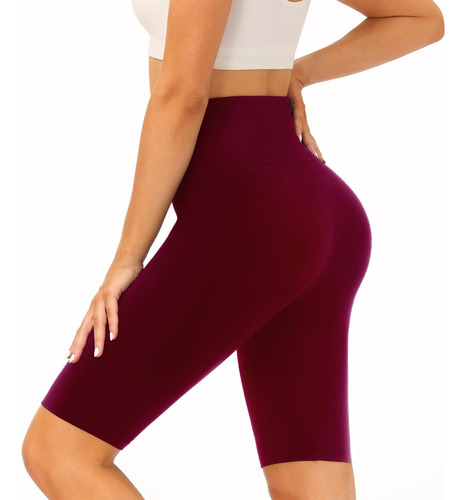 Leggings Deportivos Cortos Para Mujer, Talla Alta, Bata De F