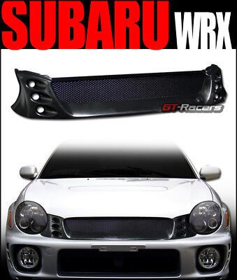 For 2002-2003 Impreza Wrx Jdm Black Zero Aluminum Mesh F Gt2