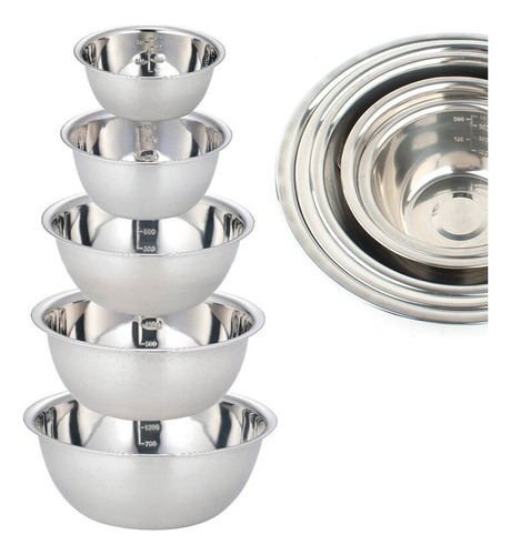 Boles Mezcladores Para Cocinar Ensaladas Y Hornear, 3pcs