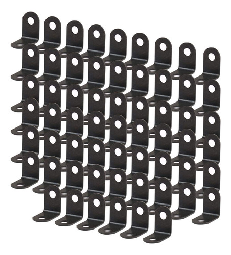 Uxcell 60pcs Soporte De Ángulo De Metal 0.472 X 0.472 in .