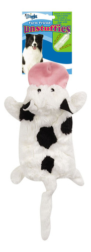 Us 14 14 Farm Friend Unstuffies Dog Squeak Toy, Vaca Peq