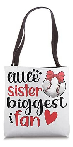 Bolsa De Tela Little Sister Fan Baseball Sister