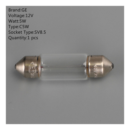 Lámpara Halógena Auxiliar Led Ge General, 36 Mm, C5w Sv8.5