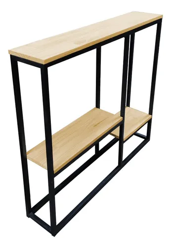 comprar Mesa Arrime Recibidor Estilo Industrial Madera Y Hierro
