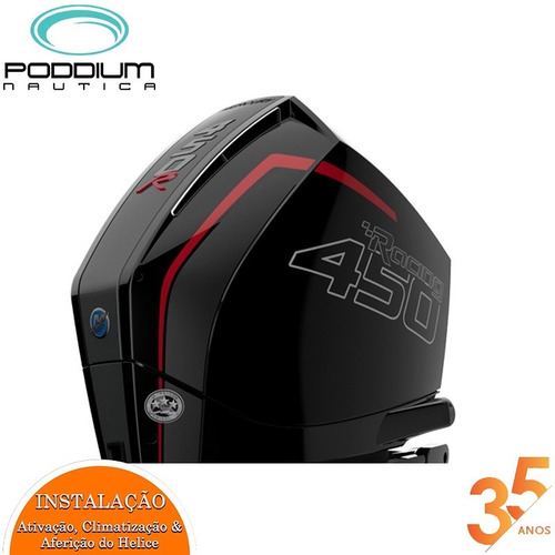 Imagem 4 de 9 de Motor De Popa Mercury 450 Hp L 4t Racing + Frete E/t Poddium