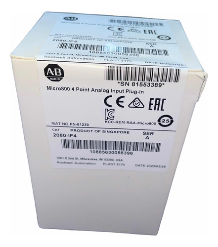 Allen Bradley 2080-if4 Modulo De Entradas Análogas