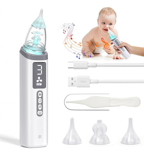 Aspirador Nasal Amazkrus Para Bebé, Elementos Esenciales Par