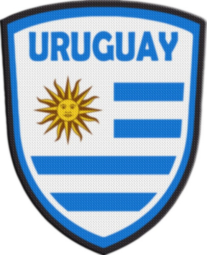 Parche Termoadhesivo Escudo Uruguay