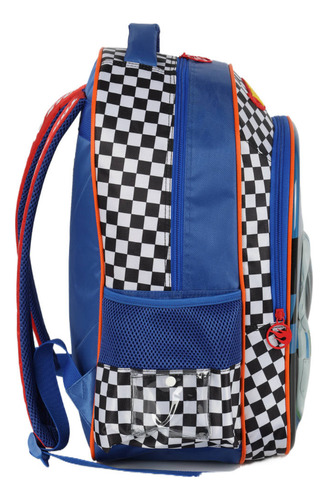 Mochila De Costas Escolar Hotwheels Luxcel Is41501hw Cor Azul