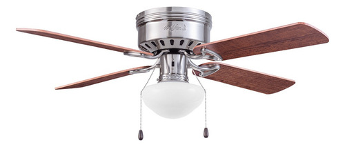 Ventilador De Techo Samba 42 Pulgadas Níquel Cuatro Aspas 1.067 M 60 Níquel Cepillado Roble Claro/ Arce Chocolate Mdf 4
