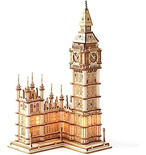 Rolife Rompecabezas De Madera 3d Para Adultos Big Ben Con L