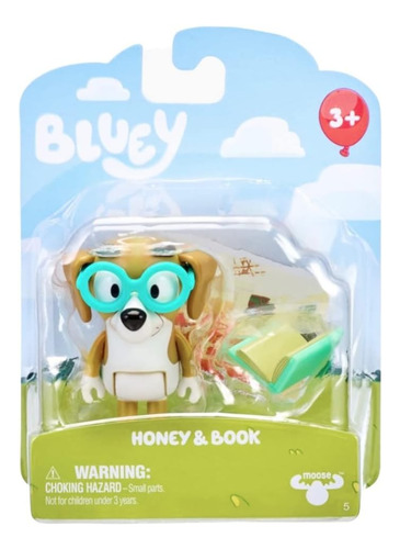 Bluey Figura Honey Con Libro Moose - P3