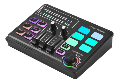 Consola De Sonido Gaming Mixer 48v Phantom Power Interface R