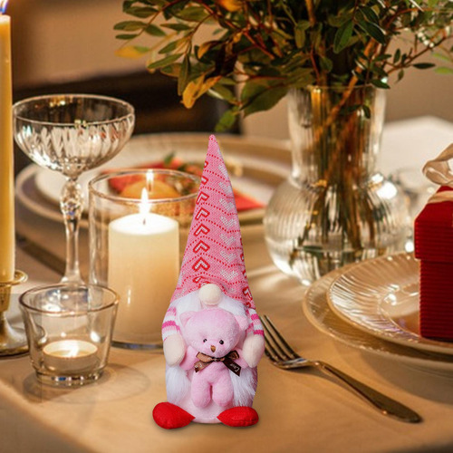 Decoración De Gnomos De San Valentín Gnomos De Felpa Para El