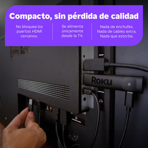 Roku Stick Plus| Dispositivo De Streaming Para Tv 4k