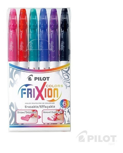 Marcadores Frixion Colors 6 Unidades Para Pintar - Borrable