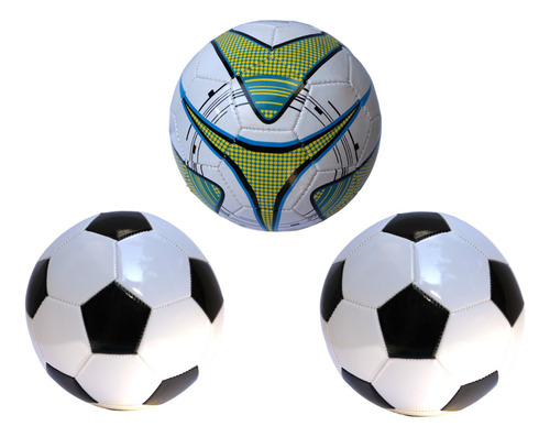 Balon Futbol #5 Economico Balones Colores Color Blanco