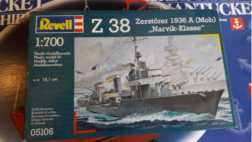 Revell Z38 Zerstorer 1936 Mob Narvik-klasse 1 700