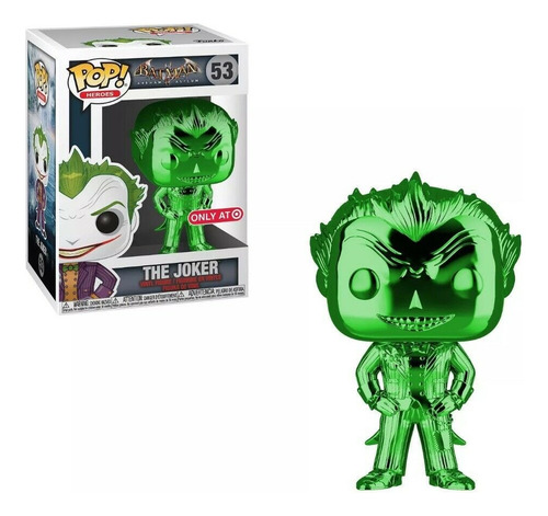 Funko Pop Dc Batman Arkham Asylum The Joker Green Chrome