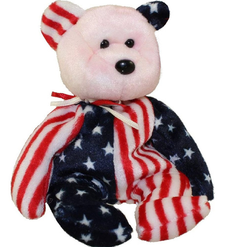 Peluche Ty Babies Spangle Osito Americano Usa Ee.uu Año 1999