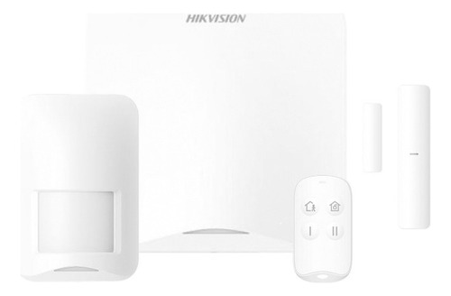 Kit De Alarma Inalámbrica Hikvision Axhome Wifi Y 4g Color Blanco