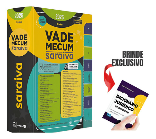 Vade Mecum Saraiva Atualizado: 2025, De Saraiva Jur. Editorial Editora Saraiva, Capa Dura, Edição 39a Em Português, 2025