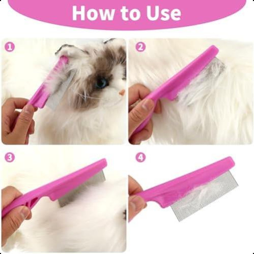 Tiesome Peine Para El Pelo De Mascotas Para Eliminar Manchas